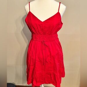 Red Spaghetti Strap Dress